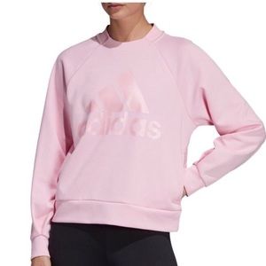 Adidas Pink Crew neck pullover new with tags